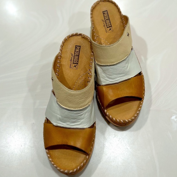 PIKOLINOS Aguadulce Strappy Wedge Sandals - Size 10 - Picture 2 of 7